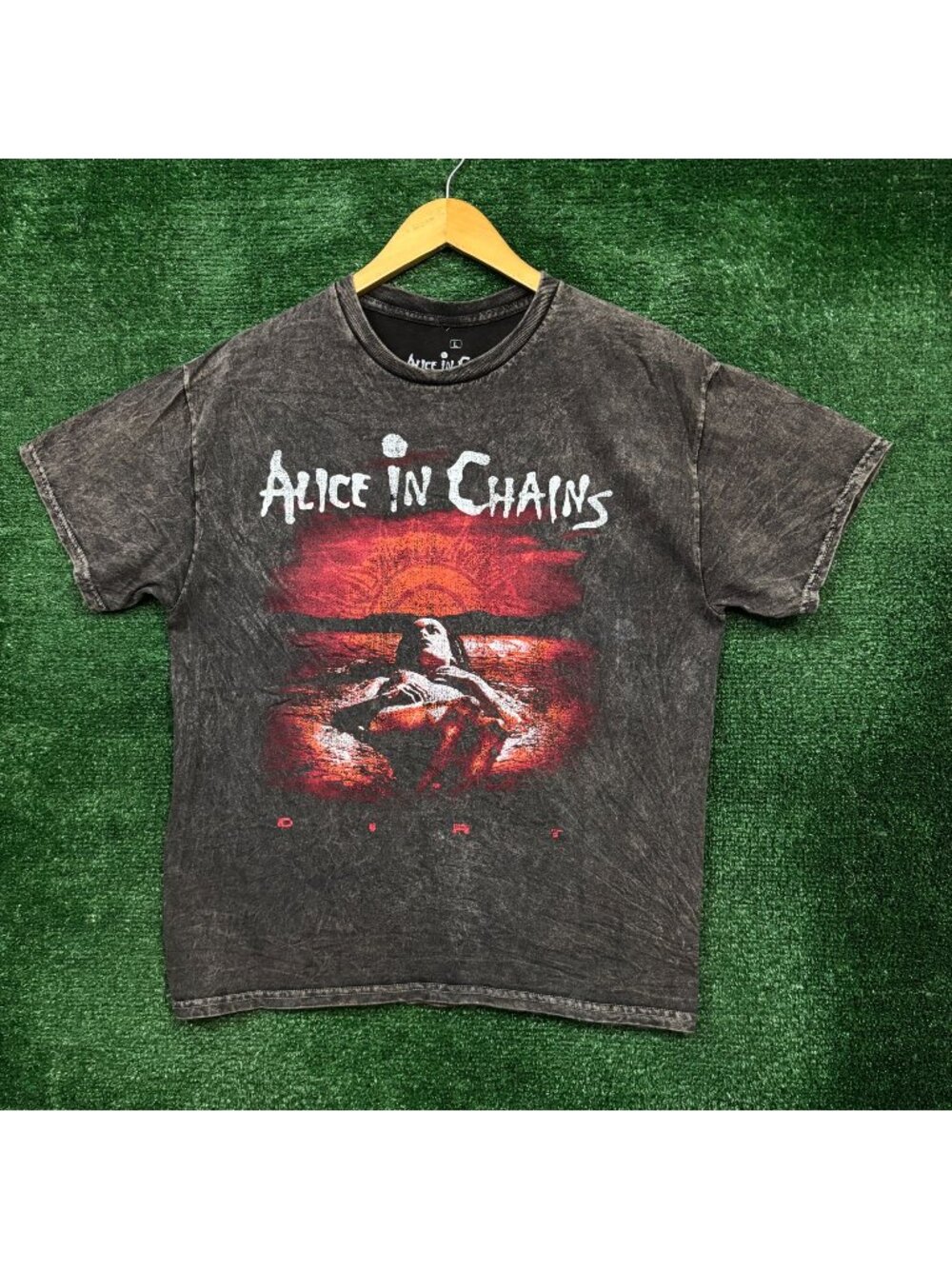 Alice In Chains Dirt Est 1987 Rock Band Mineral Wash T-Shirt Size Large